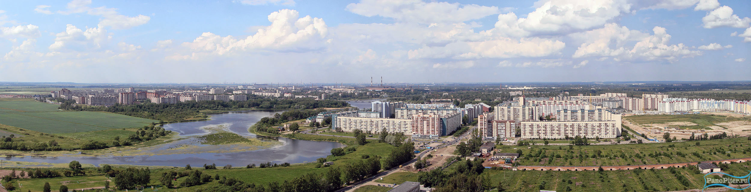 пос. Тельмана, вид на Колпино (2007 год)